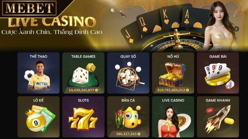 MEBET nổi bật nhờ sở hữu giao diện hài hòa, đẹp mắt, trau chuốt tỉ mỉ