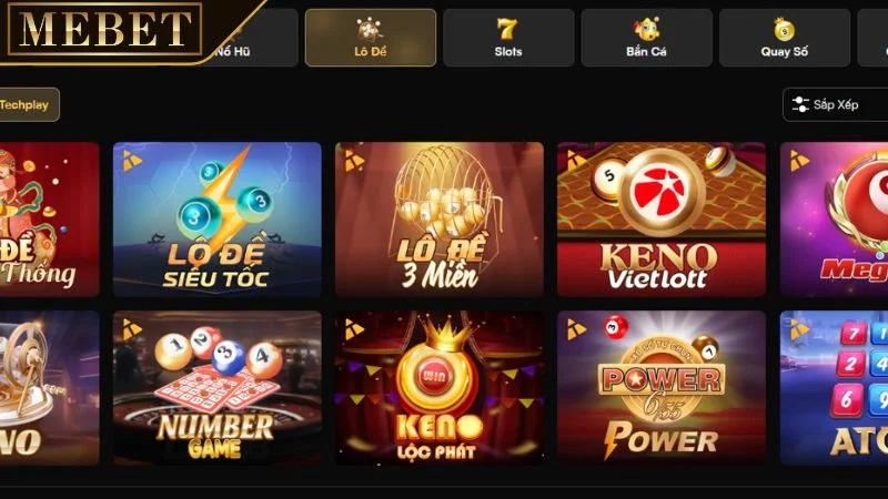 Sảnh lô đề, xổ số cung cấp nhiều hình thức chơi với tỷ lệ trả thưởng cực khủng